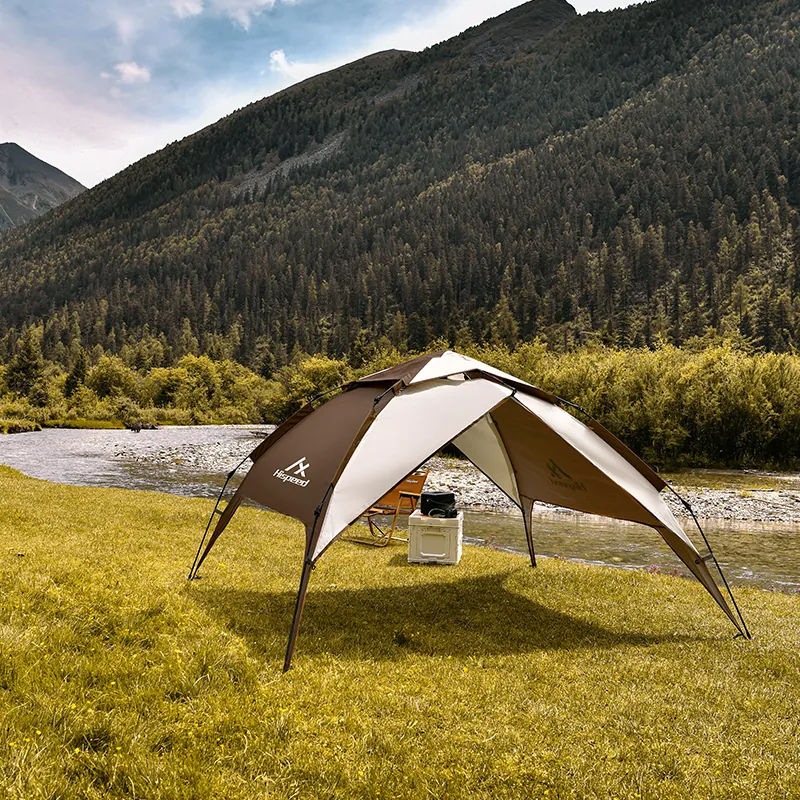 3-4 Person Automatic Dome Tent with Sun Canopy, product photo