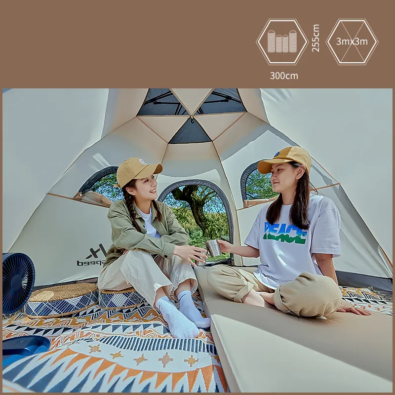 4-6 Person Double-Layer Hexagon Tent, product photo