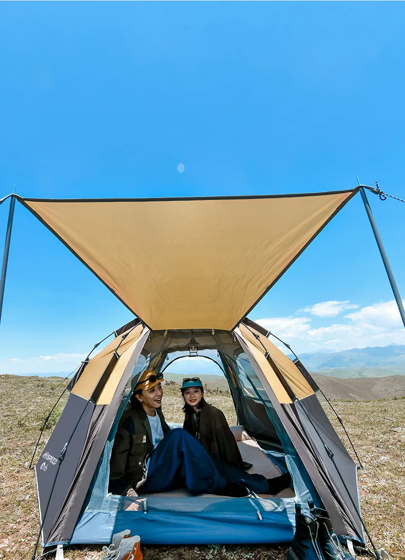 4-6 Person Heavy-Duty Hexagon Tent, camping gallery photo