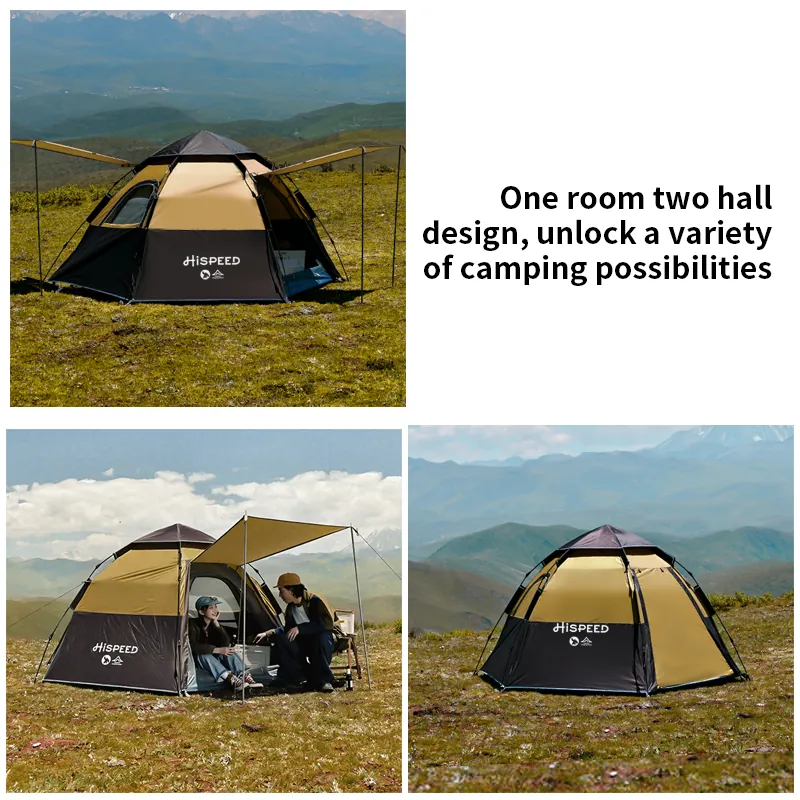 4-6 Person Heavy-Duty Hexagon Tent, product photo
